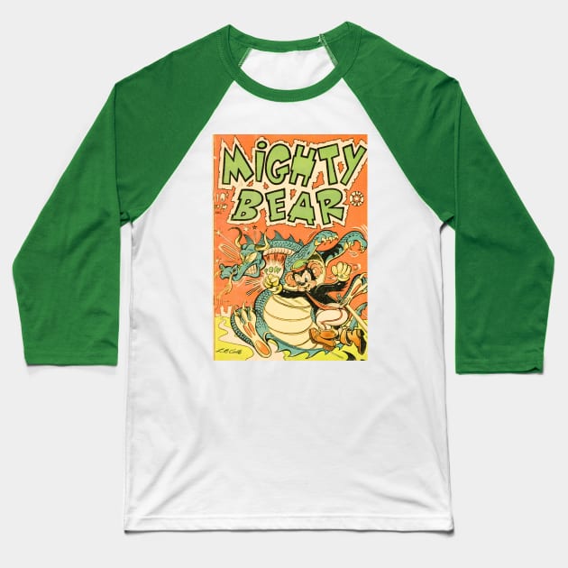 VINTAGE 40S MOUSE DRAGON COMICS Baseball T-Shirt by DAZu